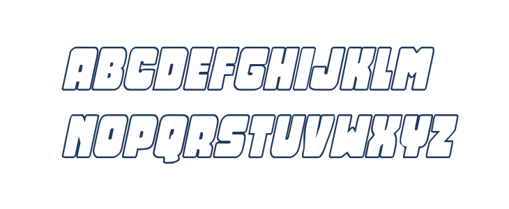 Opus Mundi Outline Italic Lowercase