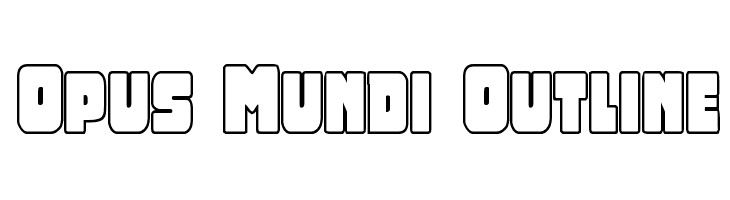 Opus Mundi Outline Font