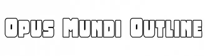 Opus Mundi Outline  Frei Schriftart Herunterladen
