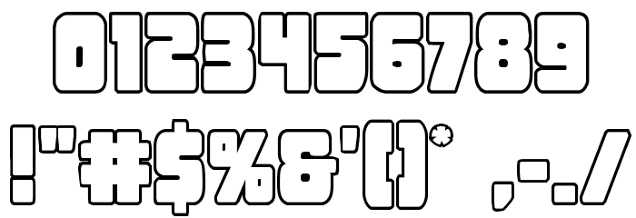 Opus Mundi Outline Font OTHER CHARS