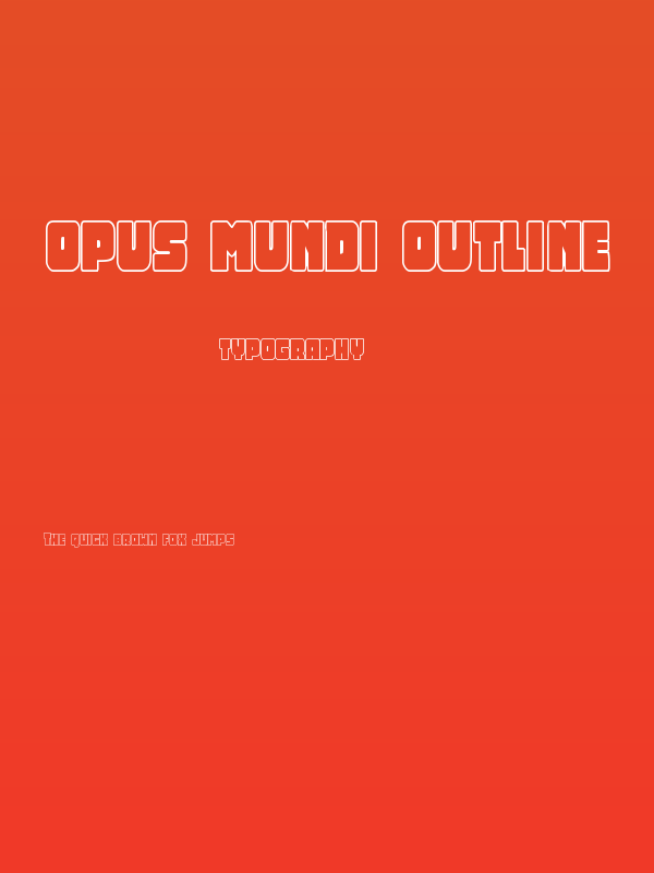 Opus Mundi Outline Poster