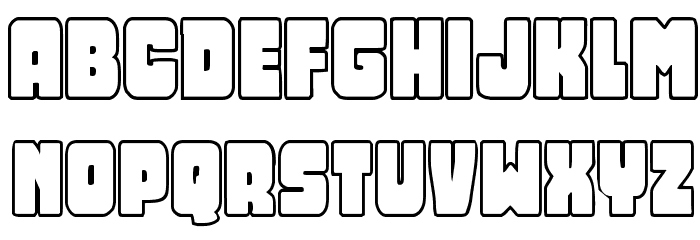 Opus Mundi Outline Font LOWERCASE