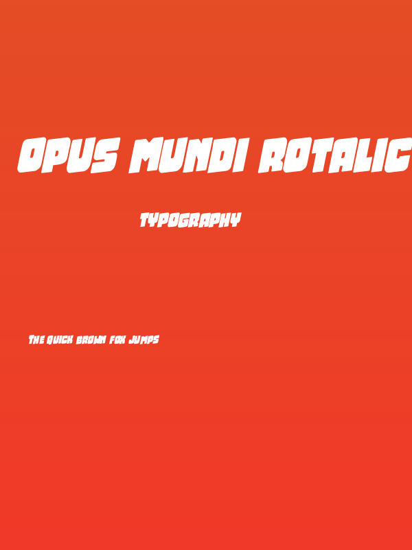 Opus Mundi Rotalic Poster