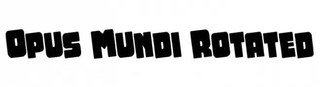 Opus Mundi Rotated  font caratteri gratis