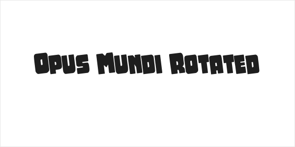 Opus Mundi Rotated Logo
