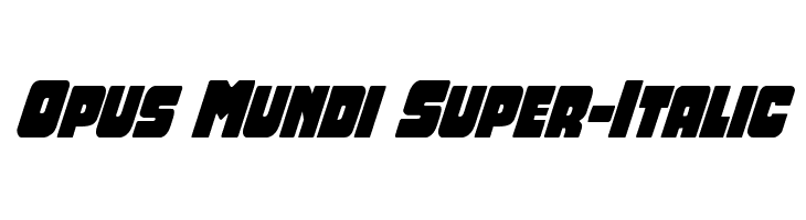 Opus Mundi Super-Italic  لخطوط تنزيل