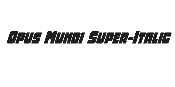 Opus Mundi Super-Italic Logo