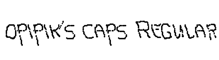 opipik's caps Regular  免费字体下载