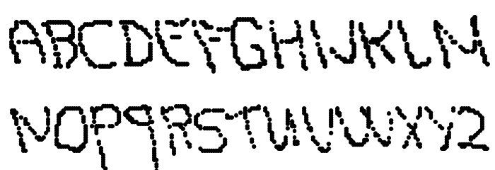 opipik's caps Regular Font LOWERCASE