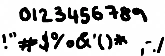 opposite Font OTHER CHARS