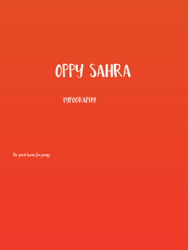 oppy sahra Poster