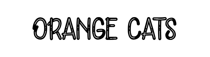 ORANGE CATS Schriftart