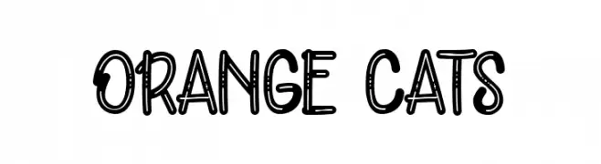 ORANGE CATS  Frei Schriftart Herunterladen