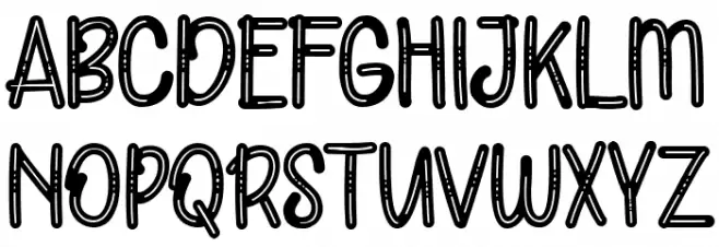 ORANGE CATS Font Litere mari