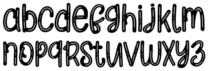 ORANGE CATS Font LOWERCASE