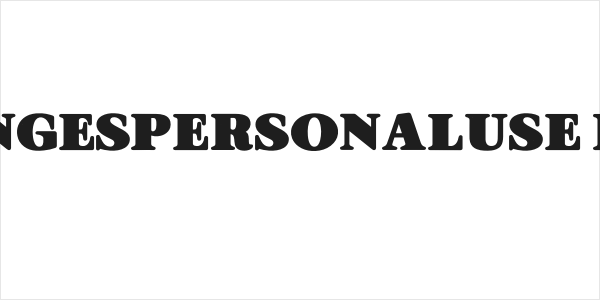 ORANGESPERSONALUSE-Bold Logo