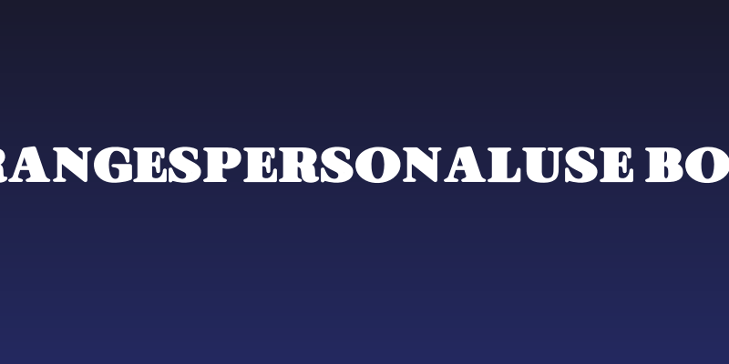 ORANGESPERSONALUSE-Bold Social Header