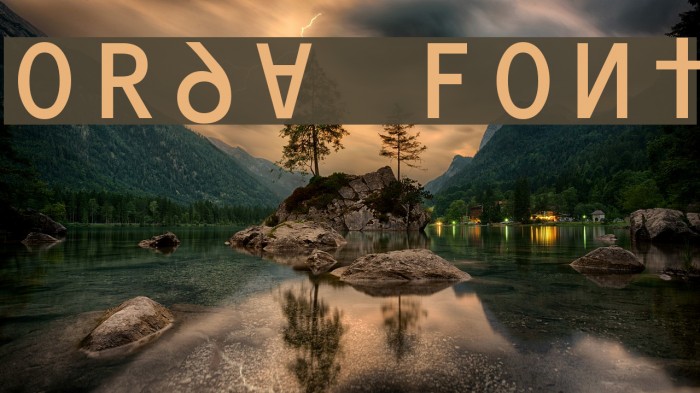 ORAV Font examples