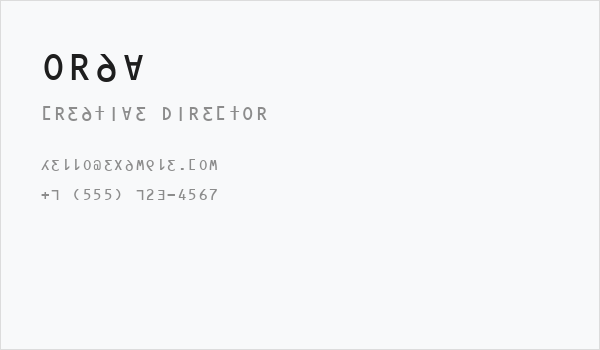 ORAV Business Card