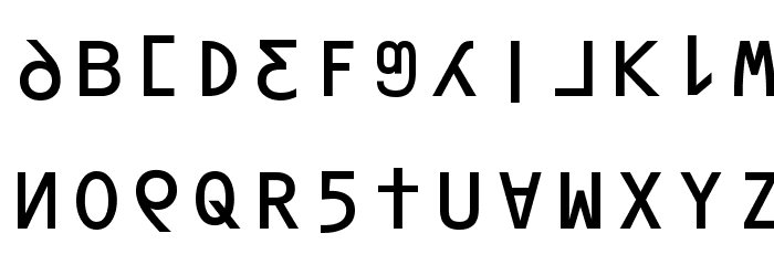 ORAV Font LOWERCASE