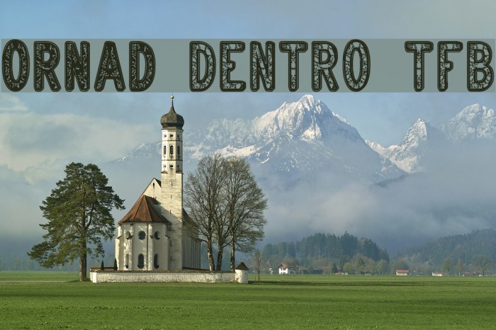 ORNAD dentro tfb Font examples