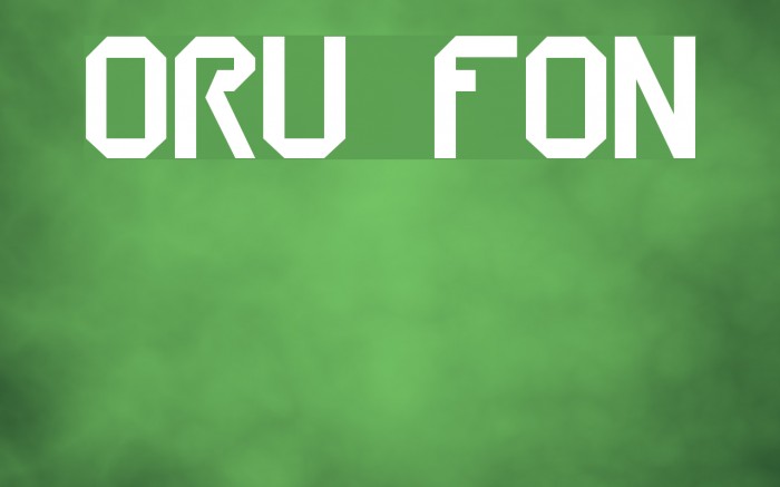 ORU Font examples