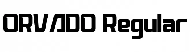 ORVADO Regular  नि: शुल्क फ़ॉन्ट्स डाउनलोड
