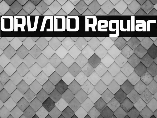 ORVADO Regular フォント examples