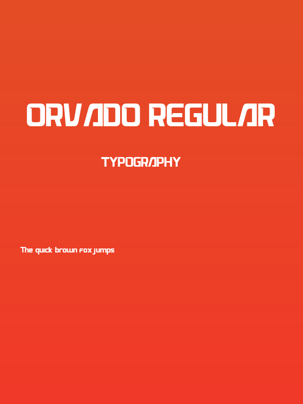 ORVADO Regular Poster
