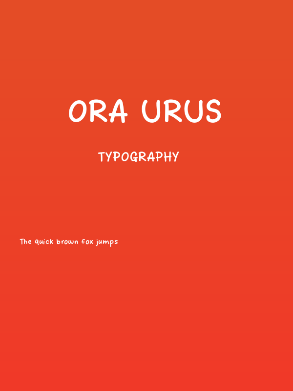 Ora Urus Poster