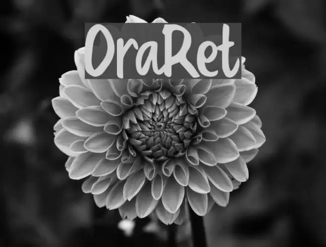 OraRet Font examples