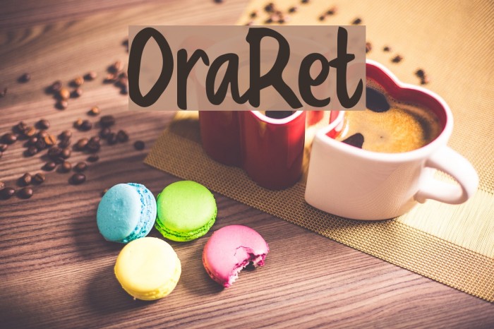 OraRet Font examples