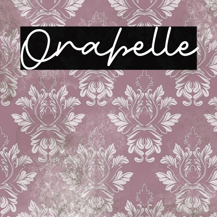 Orabelle Font examples