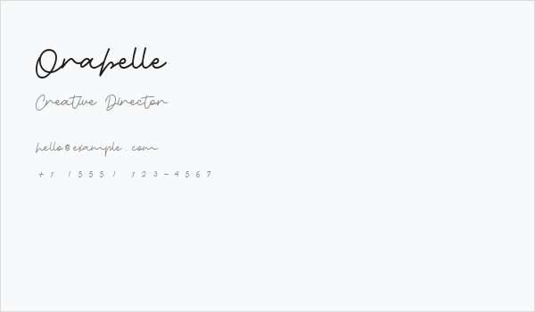 Orabelle Business Card