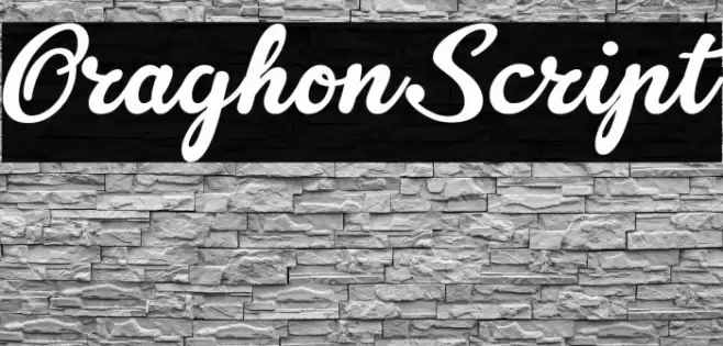 OraghonScript Font examples