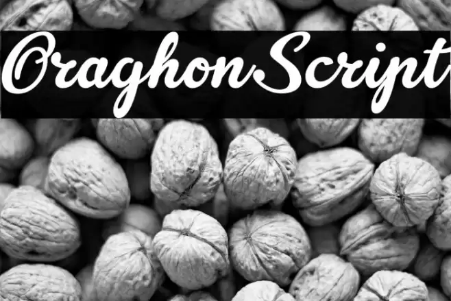 OraghonScript Font examples