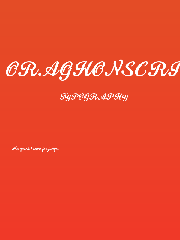 OraghonScript Poster