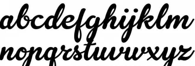 OraghonScript Font Litere mici