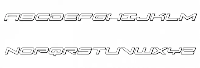 Oramac 3D Italic Fonte MAIÚSCULAS