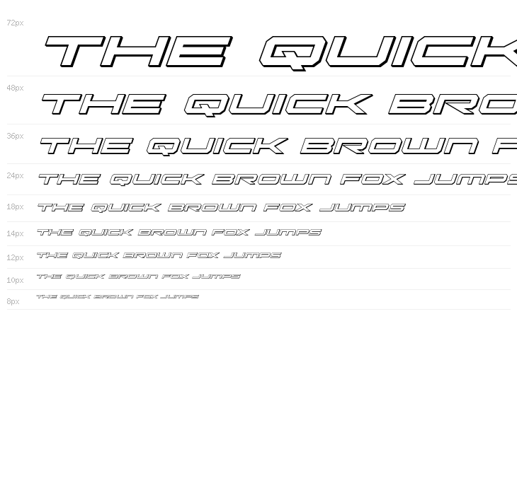 Oramac 3D Italic Waterfall