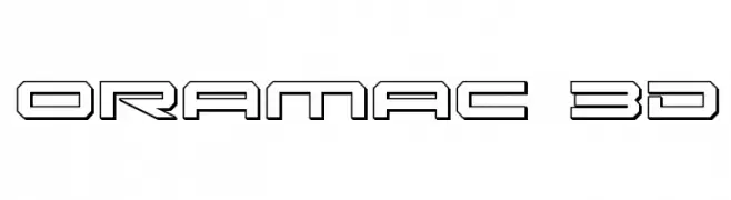 Oramac 3D  تنزيل الخطوط