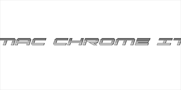 Oramac Chrome Italic Logo