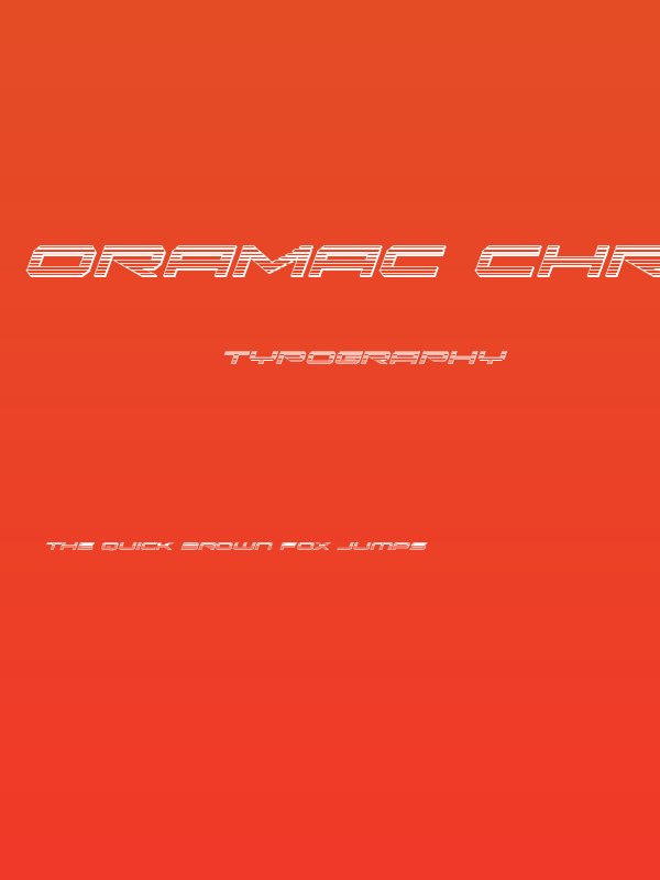 Oramac Chrome Italic Poster