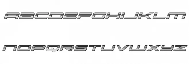 Oramac Chrome Italic फ़ॉन्ट लोअरकेस