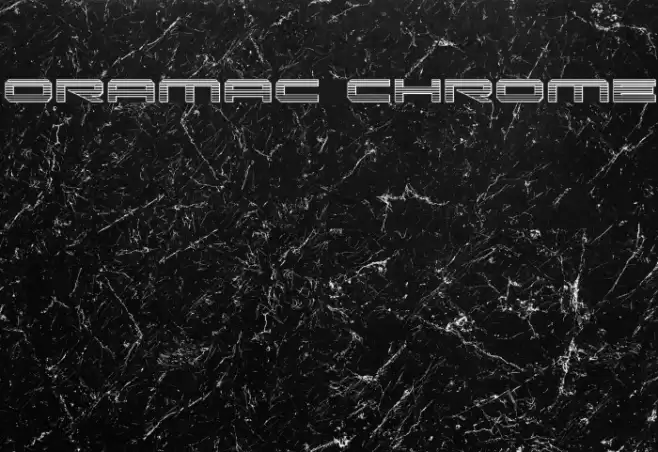 Oramac Chrome Font examples