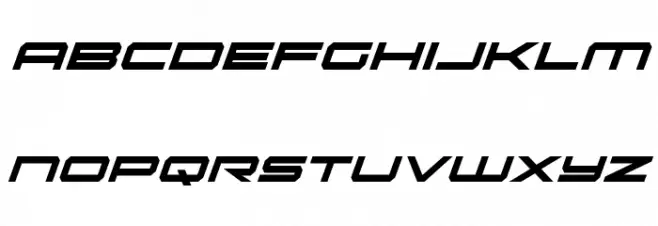 Oramac Condensed Italic फ़ॉन्ट लोअरकेस