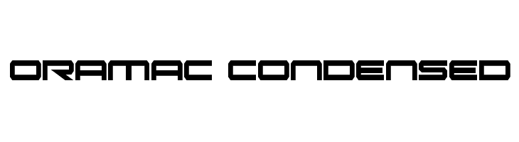 Oramac Condensed  免费字体下载