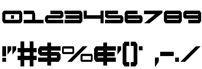 Oramac Condensed Font OTHER CHARS