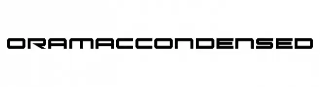 Oramac Condensed  Fuentes Gratis Descargar