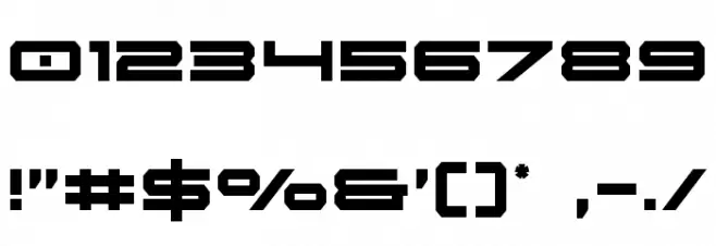 Oramac Condensed Font OTHER CHARS